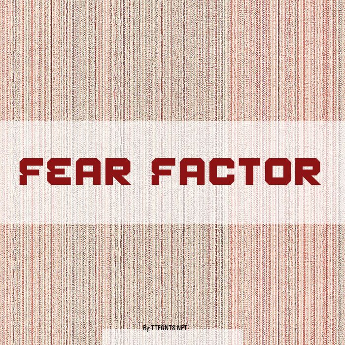 Fear Factor example